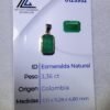 Dije masculino en oro de 18k (2.61 gramos) con esmeralda 0 USD.
