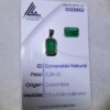 Dije masculino en oro de 18k (2.61 gramos) con esmeralda 0 USD.