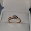 Anillo de compromiso en oro italiano con diamante de 25 puntos 0 dolares