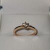 Anillo de compromiso en oro italiano con diamante de 25 puntos 0 dolares