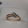 Anillo de compromiso en oro italiano con diamante de 25 puntos 0 dolares