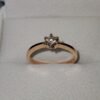Anillo de compromiso en oro italiano con diamante de 25 puntos 0 dolares