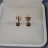 Aretes en Oro de 18k con Rubí Natural. 190 USD