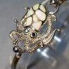 Pulsera Pulpo Kovel en Plata 925 con Ópalos y Zafiros Naturales 5 USD