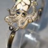 Pulsera Pulpo Kovel en Plata 925 con Ópalos y Zafiros Naturales 5 USD