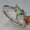 Pulsera Tortuga Kovel en Plata 925 con Ópalo Verde – 75 Usd.
