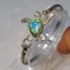 Pulsera Tortuga Kovel en Plata 925 con Ópalo Verde – 75 Usd.