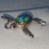 Pulsera Tortuga Kovel en Plata 925 con Ópalo Verde – 75 Usd.