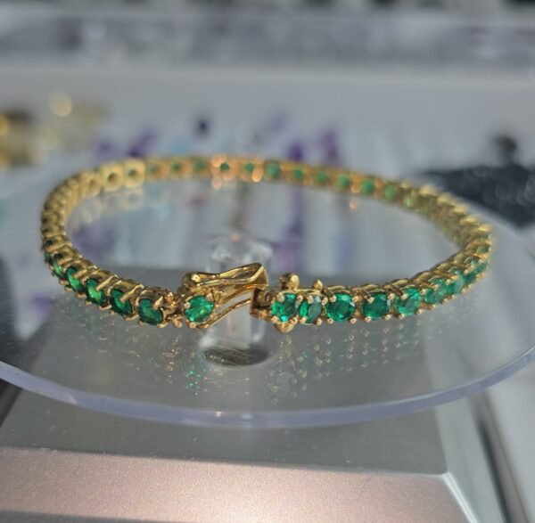 Pulsera Tenis de Esmeraldas Muzo en Oro 18K – 6.1 ct - 00 USD
