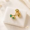 WhatsApp Image 2026-06-22 at 10.19.57 PM ARETES DE ESMERALDA NATURAL Y ORO 18K